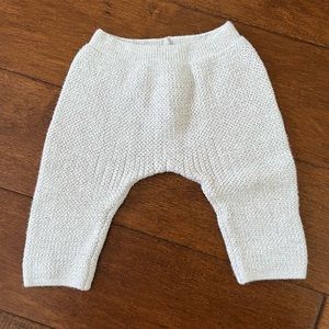Zara Mini Grey Knit Pants 3-6 months